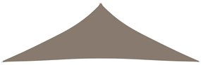 vidaXL Zonnescherm driehoekig 4x4x5,8 m oxford stof taupe