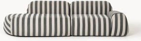 Modulaire gestreepte chaise longue Wolke (3-zits)