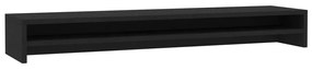vidaXL Monitorstandaard 100x24x13 cm bewerkt hout zwart