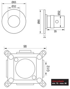 Brauer Gunmetal Edition stopkraan gunmetal geborsteld PVD