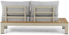 Loungeset 6 personen Aluminium/Teak Taupe Lifestyle Garden Furniture Vittoria
