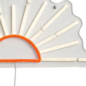 Neon wandlamp warm wit met oranje incl. LED - Sunset