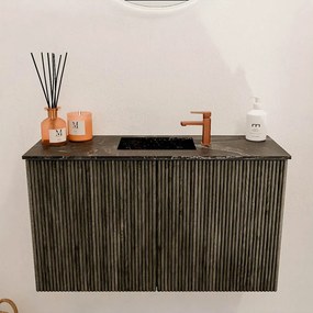 Mondiaz Joya DLux 70cm toiletmeubel shadow met wastafel faye midden 1 kraangat lava