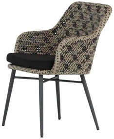 Tuinset 6 personen 170 cm Wicker Zwart Lifestyle Garden Furniture Crossway/Graniet