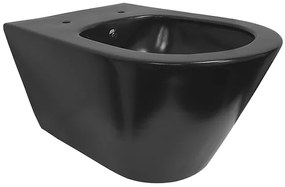 Mueller Manti randloos toilet met bidetsproeier mat zwart