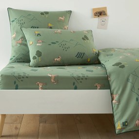 Hoeslaken voor kinderen, katoen, dierenprint, YOSEMITE CAMP