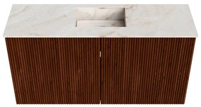 Mondiaz Joya DLux 80cm toiletmeubel ruby met wastafel faye midden zonder kraangat frappe