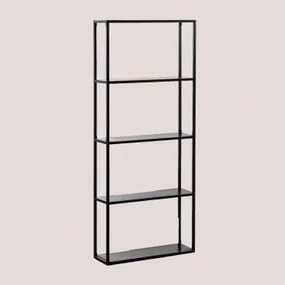 Modulaire Wandrek 60x140 Cm In Thura-staal Zwarte Koolstof - Sklum