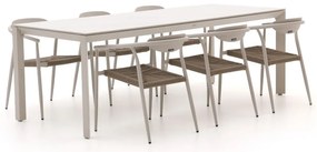 Diningset Manifesto | 6 personen sintered stone | Tuinset stapelbaar | 7-delig | Kees Smit Tuinmeubelen