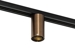 Moderne spot donker brons voor railsysteem 1-fase GU10 50mm - Iconic Ruby Honey