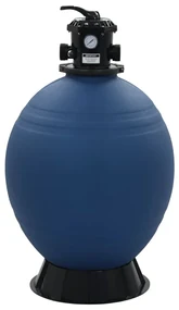 vidaXL Zwembadzandfilter met 6-positie ventiel 660 mm blauw