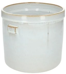 Bloempot 'Prado', aardewerk, wit Ø 21