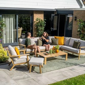 Garden Impressions Ariane loungeset 5-delig - light teak look