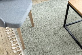Tapijt BERBER vierkant 9000 groen rand, Barber, marokkaanse shaggy