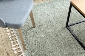 Tapijt BERBER vierkant 9000 groen rand, Barber, marokkaanse shaggy
