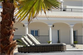 Lifestyle Garden Furniture Nice Ligbed Verstelbaar Aluminium/wicker Grijs