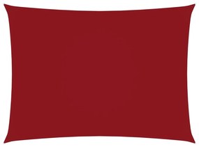 vidaXL Zonnescherm rechthoekig 3,5x5 m oxford stof rood