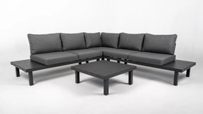 DATHO OUTDOOR Hoek Loungeset - Cuba - Aluminium - Datho Outdoor - Donkergrijs