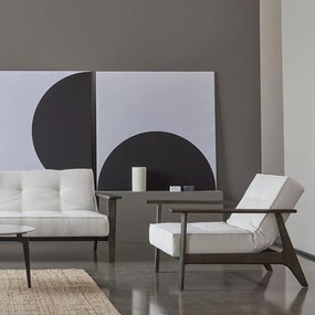 Innovation Living Splitback Frej Smoked Fauteuil Met Gerookt Eiken Armleuningen