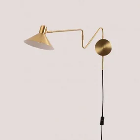 Metalen Wandlamp Lizz Goud - Sklum