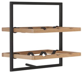 DTP Home Winemate Oak Type B Wand Wijnrek Van Eikenhout - 35x25x35cm.