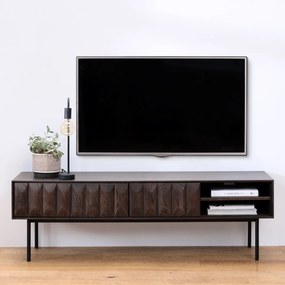 TV Kast Donkerbruin - 160x41x50cm.