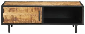 vidaXL Salontafel 105x50x35 cm ruw mangohout