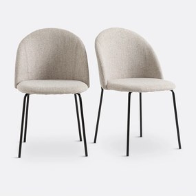 Set van 2 stoelen in mêlee stof, Nordie