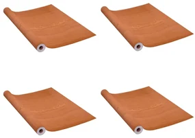 vidaXL Deurfolies zelfklevend 4 st 210x90 cm PVC lichteikenkleurig