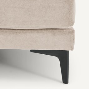 Voetensteun van stonewashed fluweel, MODERNISTE, ontwerp Emmanuel Gallina