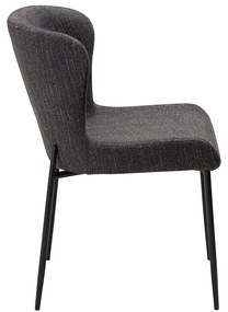 Dan-Form Glam Luxe Eetkamerstoel Boucle Zwart