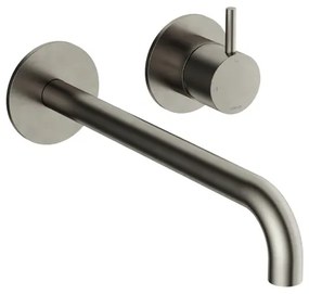 Hotbath Cobber Afbouwdeel - voor wastafelkraan - 25cm uitloop - Geborsteld Nikkel CB105EXT25GN