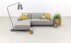 Boavista Sunbrella loungebank chaise longue - Nature Grey - 2-delig - rechts