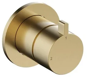 Hotbath Ace Afbouwdeel - 2-weg omstel - Geborsteld Messing PVD AC111EXTBBP