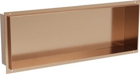 Mexen X-Wall-NR nisplank zonder flens 60 x 20 cm, geborsteld koper - 19C1602010