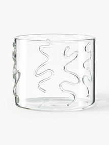 Mondgeblazen waterglazen Doodle met structuurpatroon, 2-delig