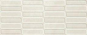 Jabo Alure wandtegel ivoor ovaal decor 30x75cm gerectificeerd