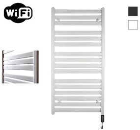 Sanicare HVW - Moda electrische WifiRadiator - 120x60cm - mat wit met thermostaat zwart - rechtsonder HRDWZ 601200/W