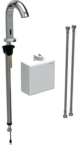 Geberit Piave elektronische wandwastafelkraan koud voor batterij chroom 116.163.21.1