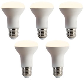Set van 5 E27 dimbare LED lamp R63 6,2W 520 lm 2700K