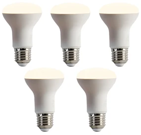 Set van 5 E27 dimbare LED lamp R63 6,2W 520 lm 2700K