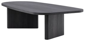 Organische Salontafel Zwart - 65 X 130cm.