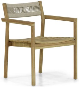 Tuinstoel Teak Old teak greywash Santika Suka