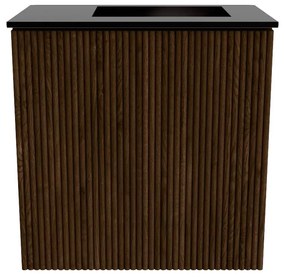 Mondiaz Joya 40cm toiletmeubel walnut met wastafel faye rechts 1 kraangat urban