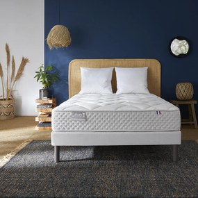 Beklede boxspring met 18 flexibele latten - 3 zones