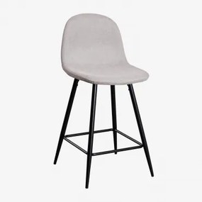 Verpakking Van 2 Glamm Hoge Krukken Grijs – Beton & ↑65 Cm & Zwart - Sklum