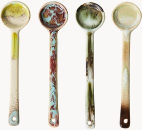 Handgemaakte lepels Reactive Glaze 70's, 4-delig