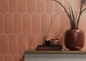 Jabo Alure wandtegel Terracotta visschub 8x21.5cm