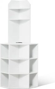 VEVOR Hoekkast met 6 planken, Multifunctionele kast (1626 mm hoog) met USB-poorten en stopcontacten en verstelbare planken, Keukenkast voor Woonkamer Wasruimte