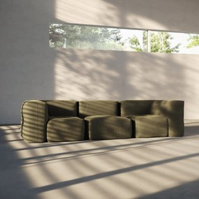 Soft Zitzak Indoor Corner - Corduroy Olive